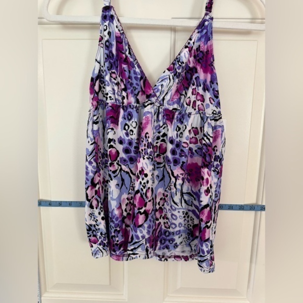 Kathryn Floral print sleeveless tank top, Medium